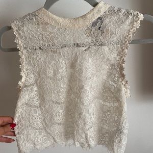 Lace crop top